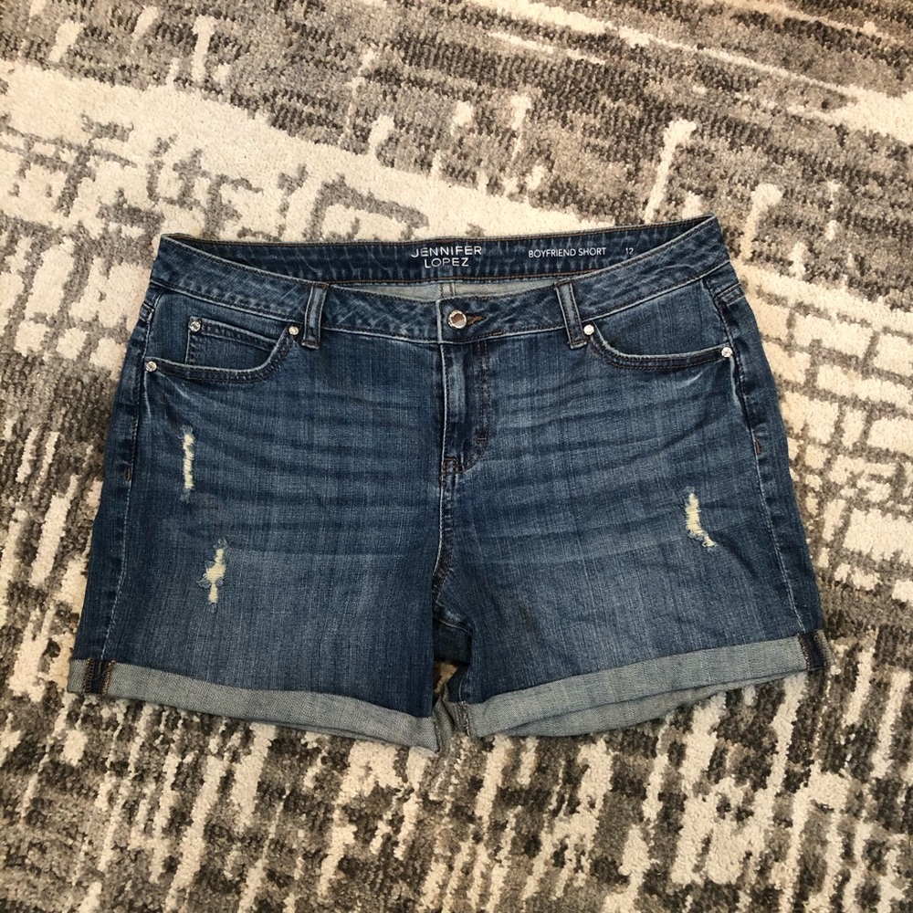 Jennifer Lopez Boyfriend Shorts, Size 12